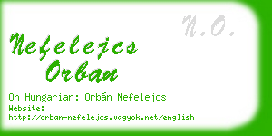 nefelejcs orban business card